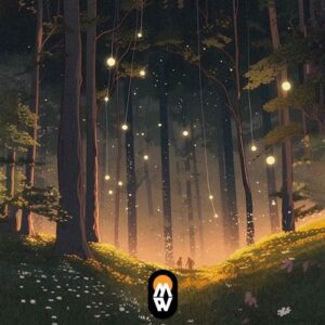 کاور آلبوم جنگل خواب آلود و شب تاب های رقصان - لوفای تایگرز از Lo-Fi Tigers