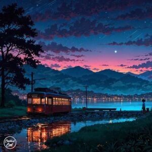 کاور آلبوم آلبوم لو فای شگفتی شب از لوفای تمپل از Cauzy
