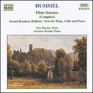 Hummel Flute Sonatas Flute Trio Grand Rondeau Brillant